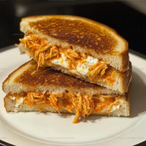 Crispy Buffalo Chicken Grilled Cheese Recipe
