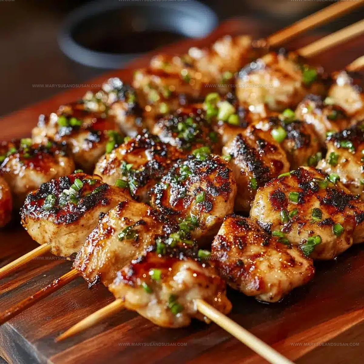 Charcoal Grilled Chicken Yakitori Skewers Recipe