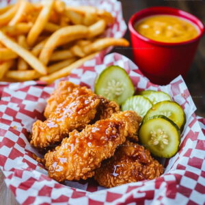 Oven-Baked Crunchy Hot Honey Chicken Recipe