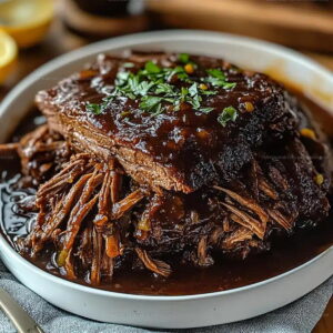 Slow Braised Caramelized Pulled Beef Brisket Recipe