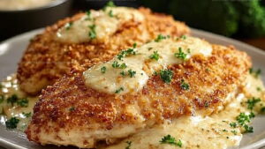 Broiled Parmesan Crusted Chicken Recipe