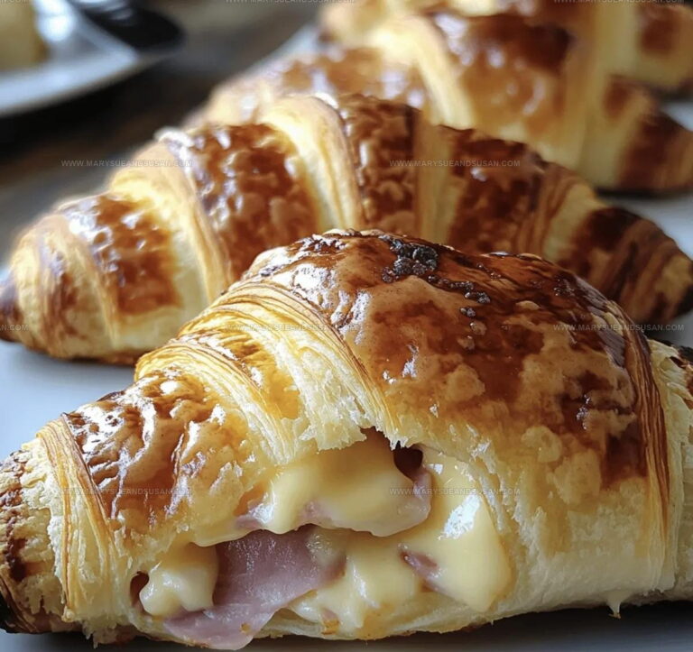 Buttery Ham and Cheese Croissants Recipe