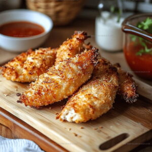 Oven Crispy Coconut Chicken Tenders Recipe
