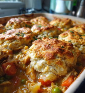 Rustic Baked Chicken Cobbler Recipe