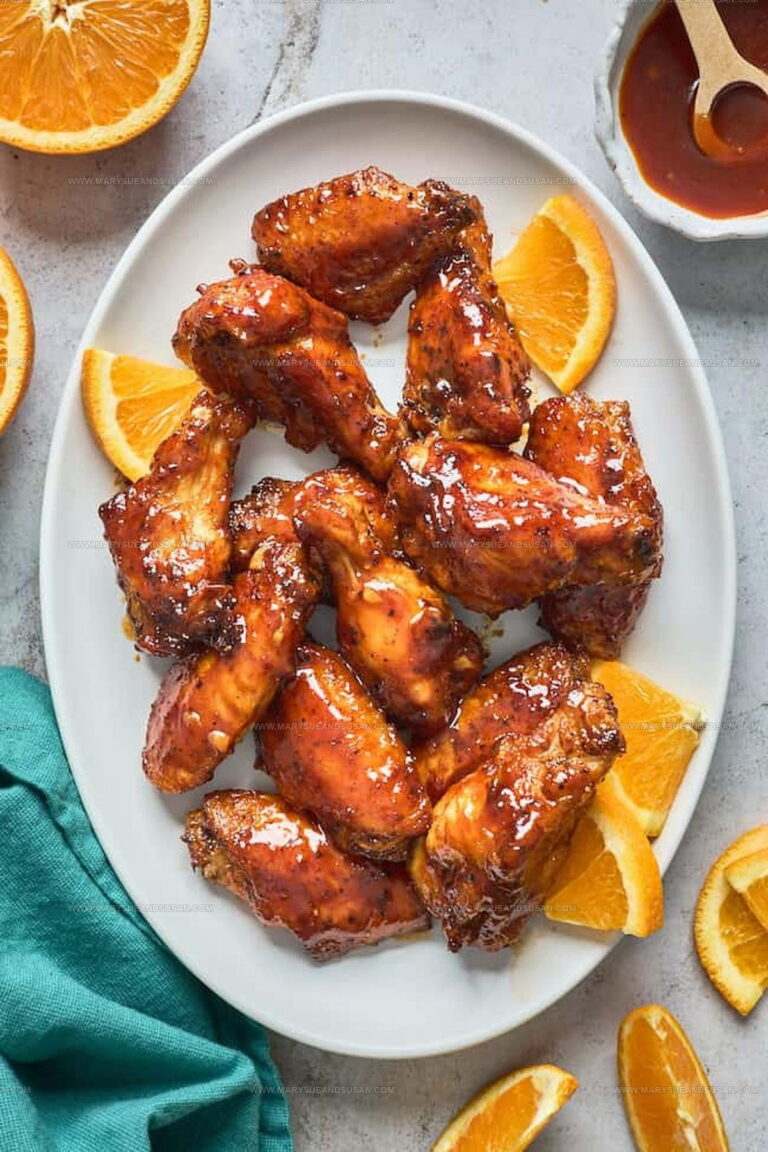 Tangy Honey Orange Glazed Duck Wings Recipe