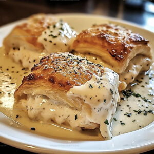 Baked Chicken Pillows Parmesan Sauce Recipe