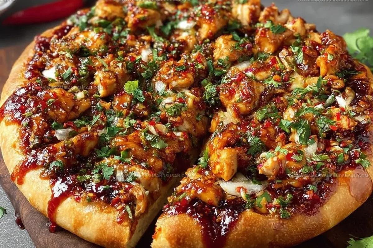 Chili Garlic Chicken Pizza Recipe