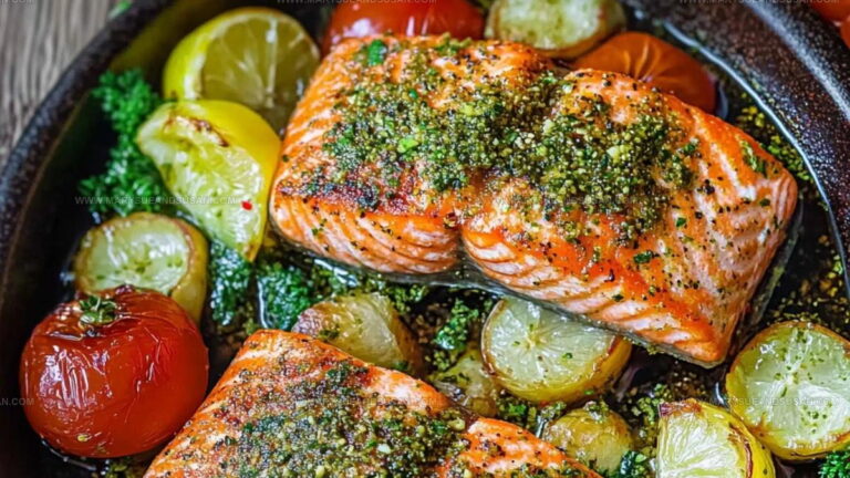 Zaatar Garlic Salmon Recipe