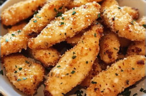 Garlic Butter Parmesan Chicken Strips Recipe