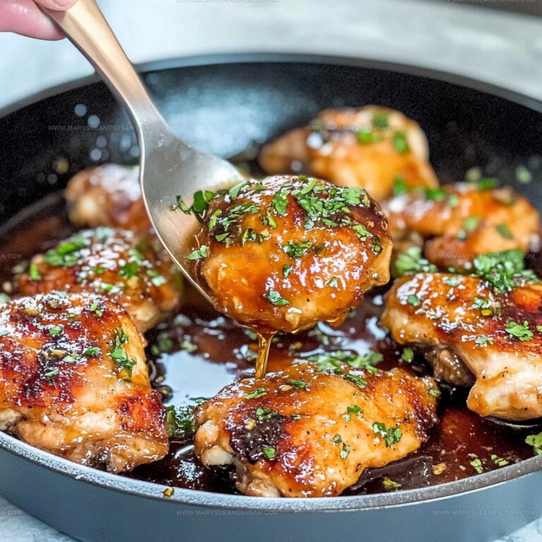 Sticky Honey Garlic Chicken Thighs Recipe