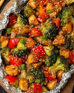 Grilled Teriyaki Chicken Foil Packet Recipe