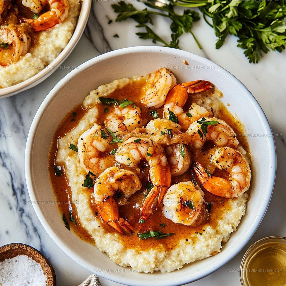 Garlic Butter Shrimp and Grits Recipe