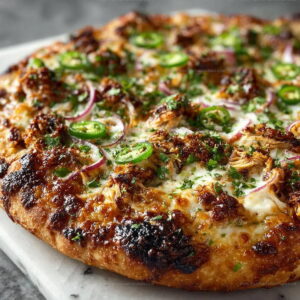 Spicy Chicken And Pickled Jalapeno Pizza Recipe