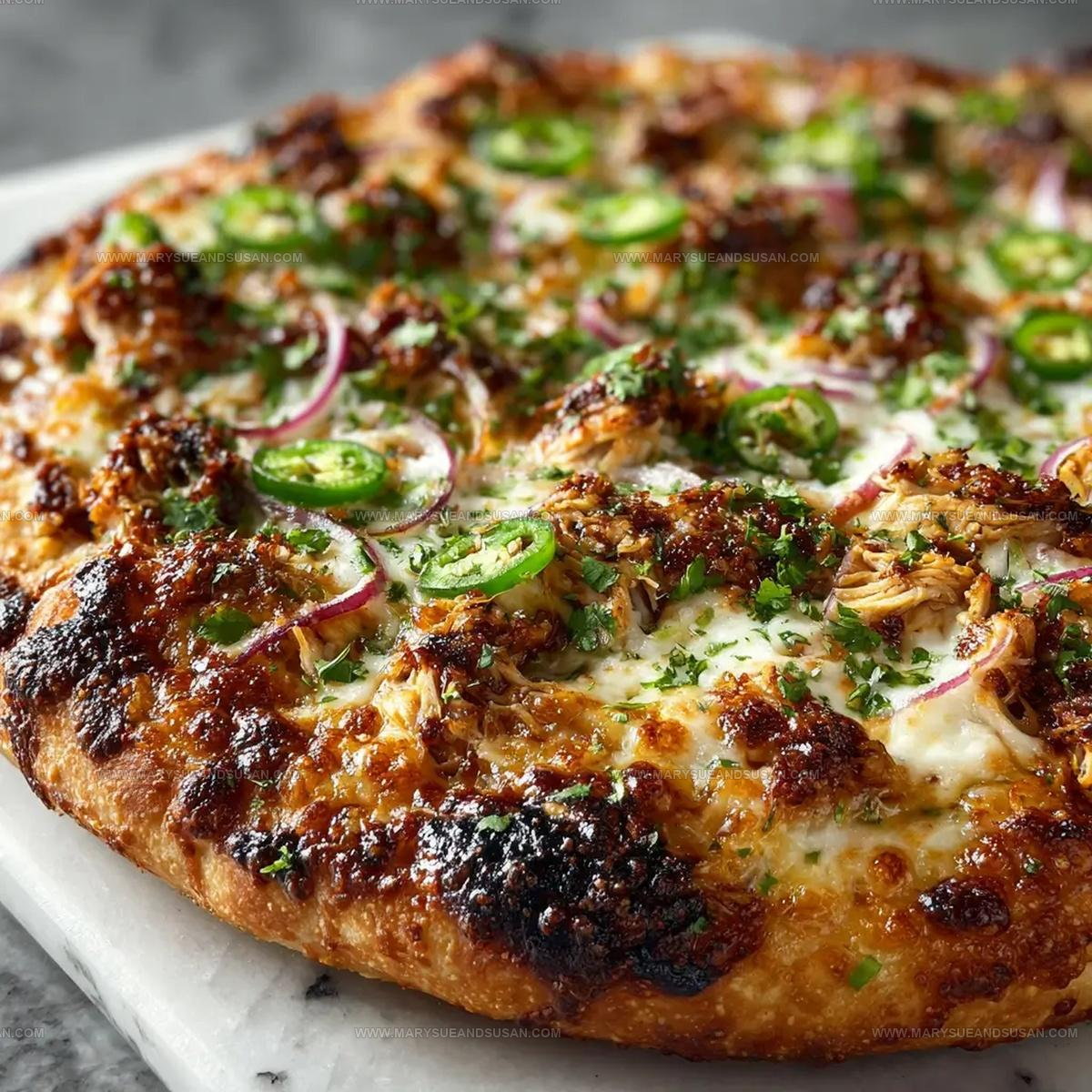 Spicy Chicken And Pickled Jalapeno Pizza Recipe