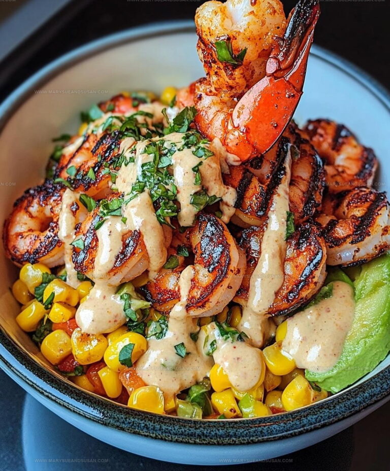 Grilled Shrimp Bowl Avocado Corn Salsa Recipe