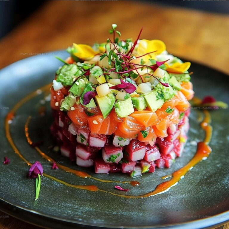Elegant Salmon Tartare with Beetroot and Avocado Recipe