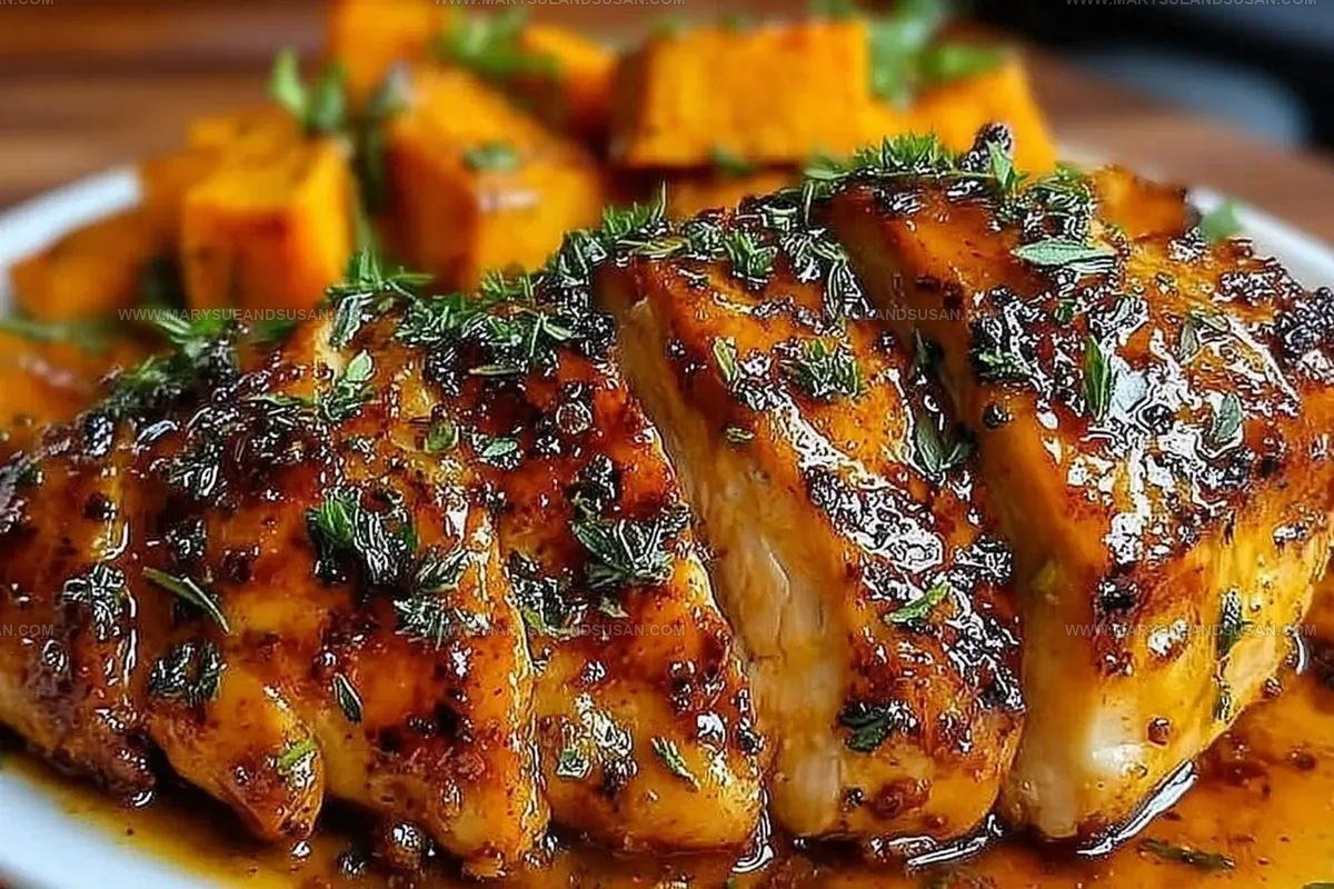 Maple Glazed Chicken Sweet Potatoes Recipe