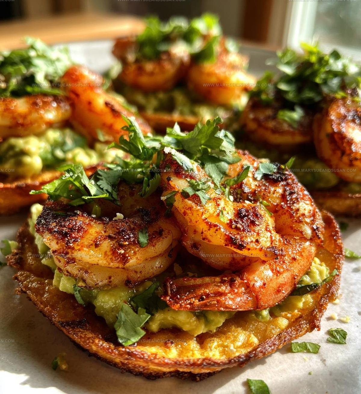 Grilled Shrimp Tostadas with Creamy Avocado Recipe