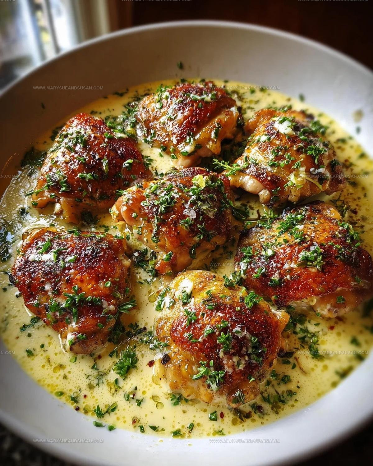 Bobby Flay Chicken Thighs With Creamy Garlic Sauce Recipe