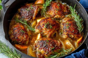 Fall-Inspired Rosemary Apple Cider Chicken Recipe