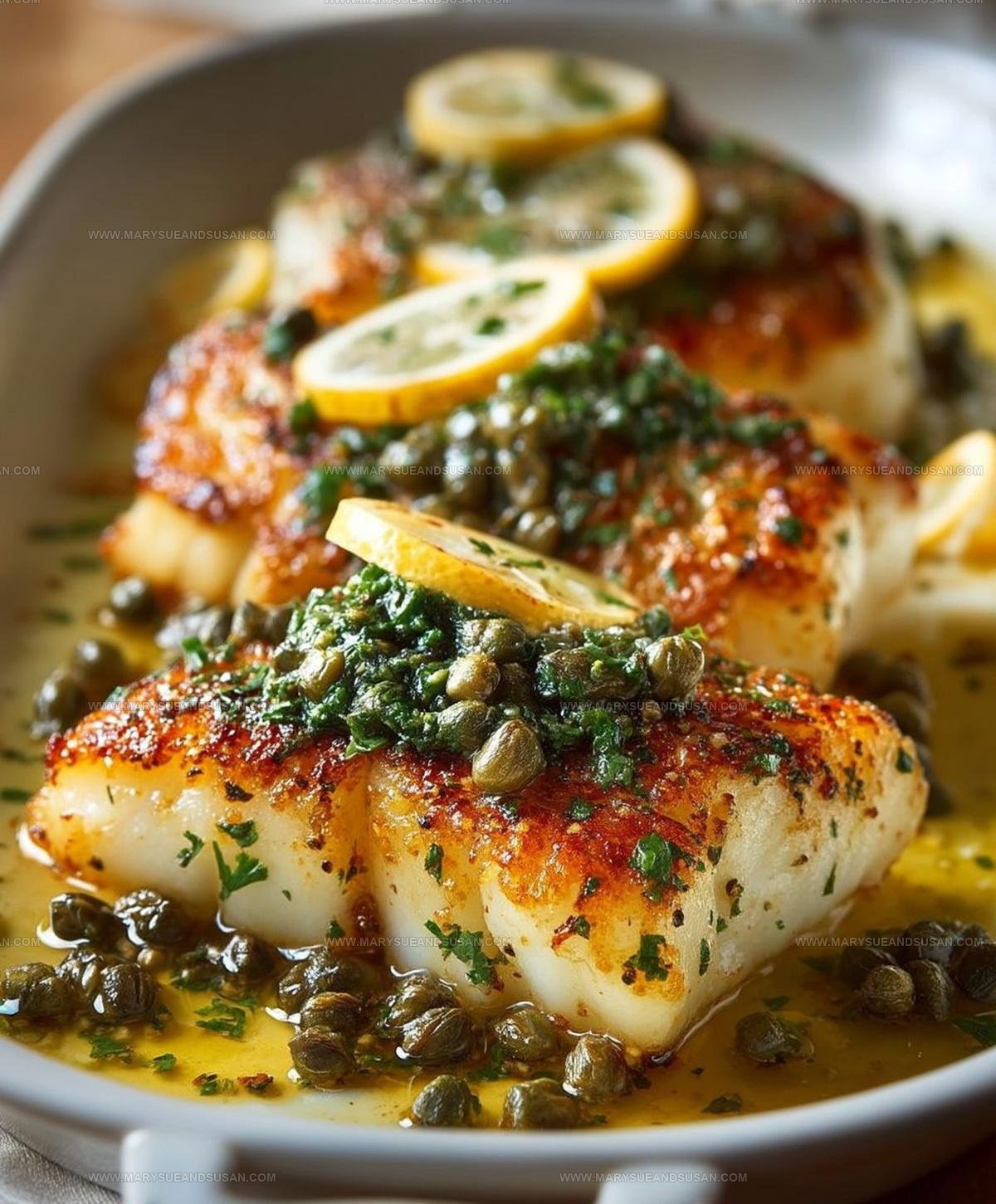 Lemon Caper Crusted Cod Recipe