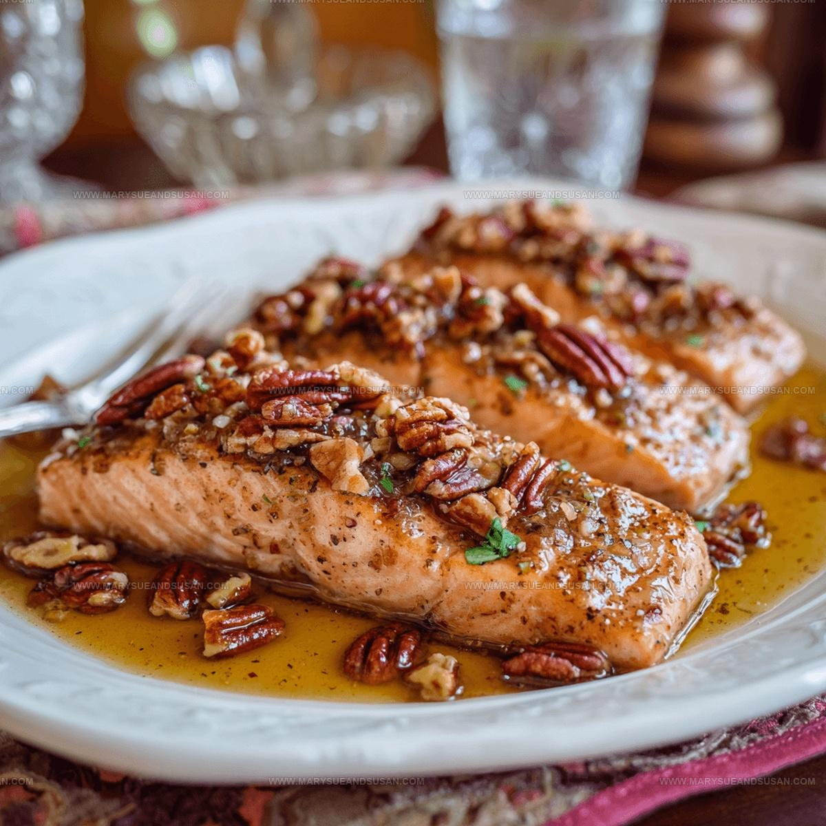 Maple Glazed Salmon With Pecans Recipe