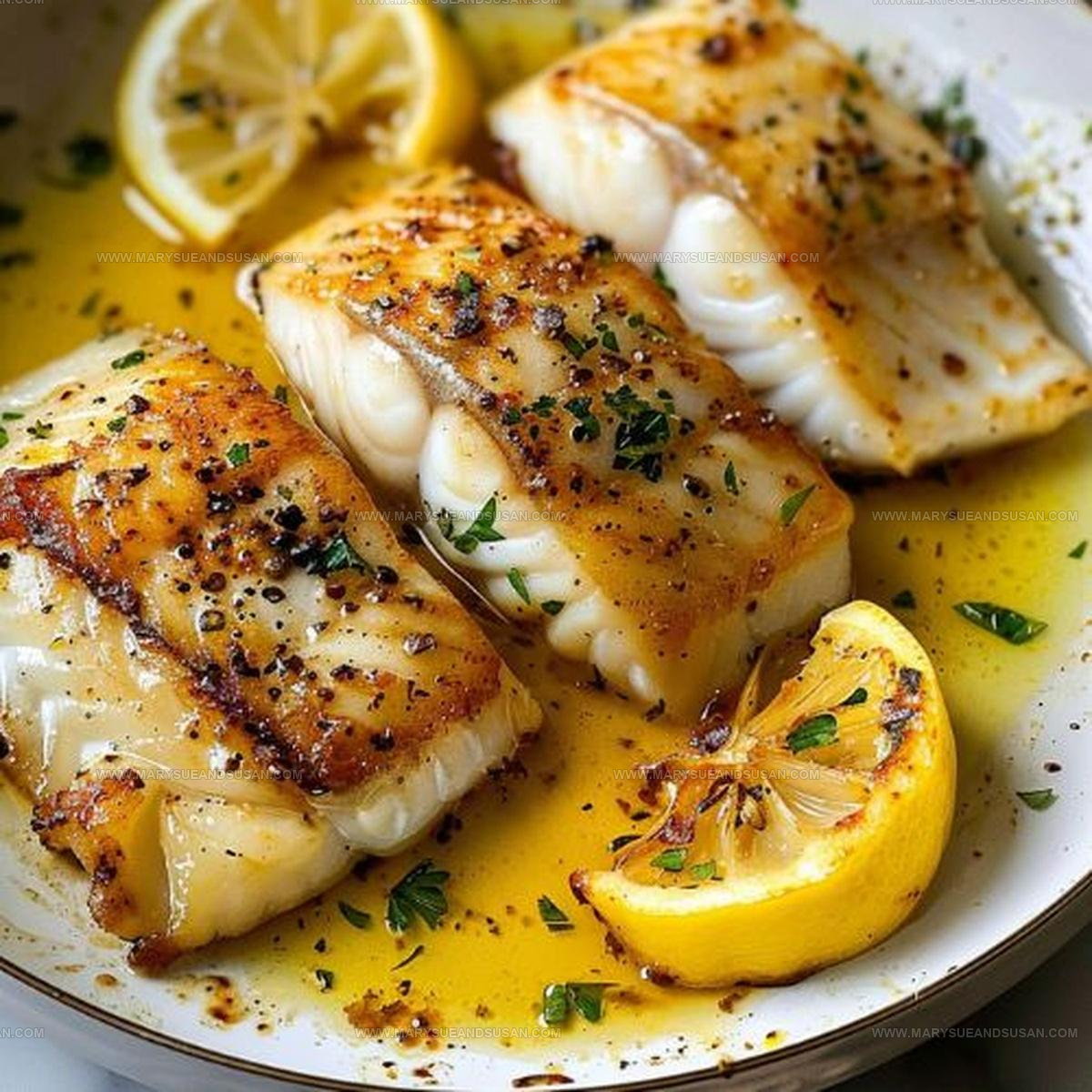 Pan-Fried Cod with Lemon Butter Sauce Recipe