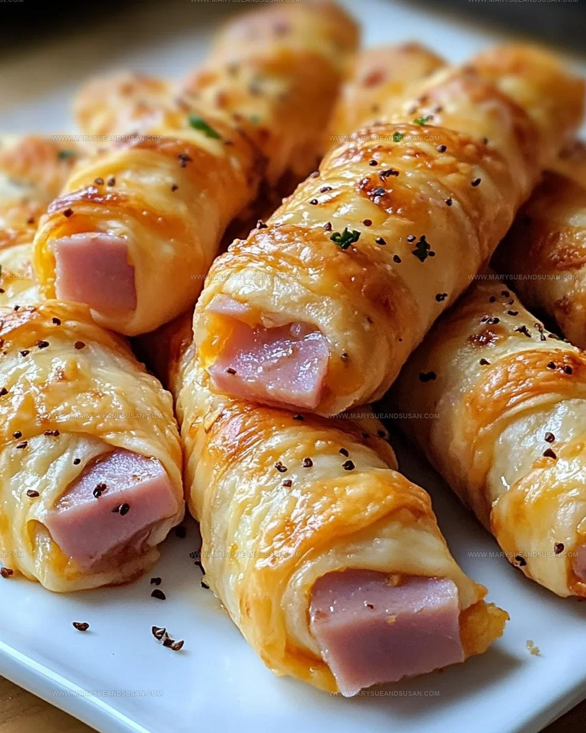 Baked Party Ham And Cheese Sticks Recipe