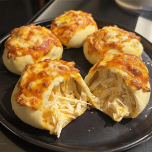 Buffalo Ranch Chicken Pizza Bombs Recipe