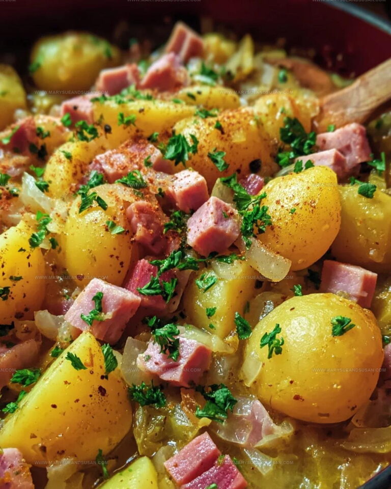 Homestyle Stewed Potatoes Ham Recipe
