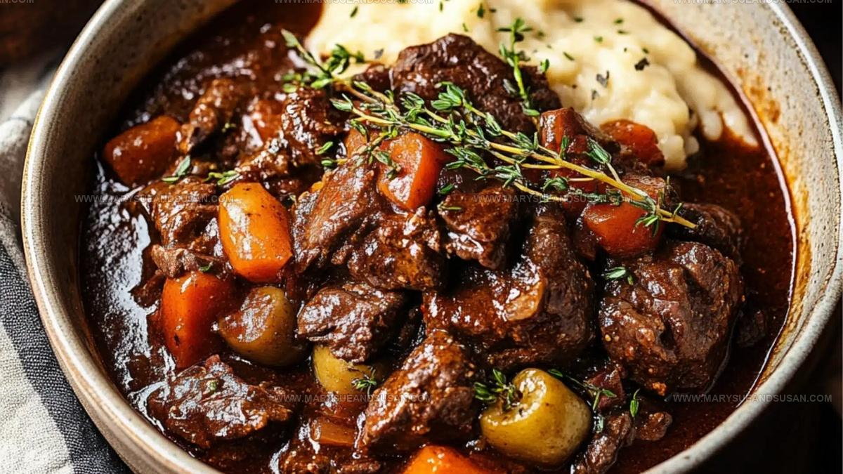 Rustic Beef Bourguignon Recipe