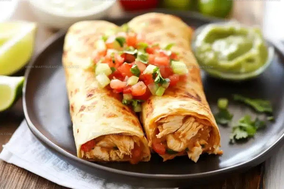 Crunchy Chicken Chimichangas Recipe