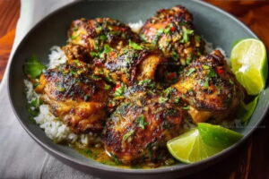 Juicy Cuban Mojo Chicken Thighs Recipe