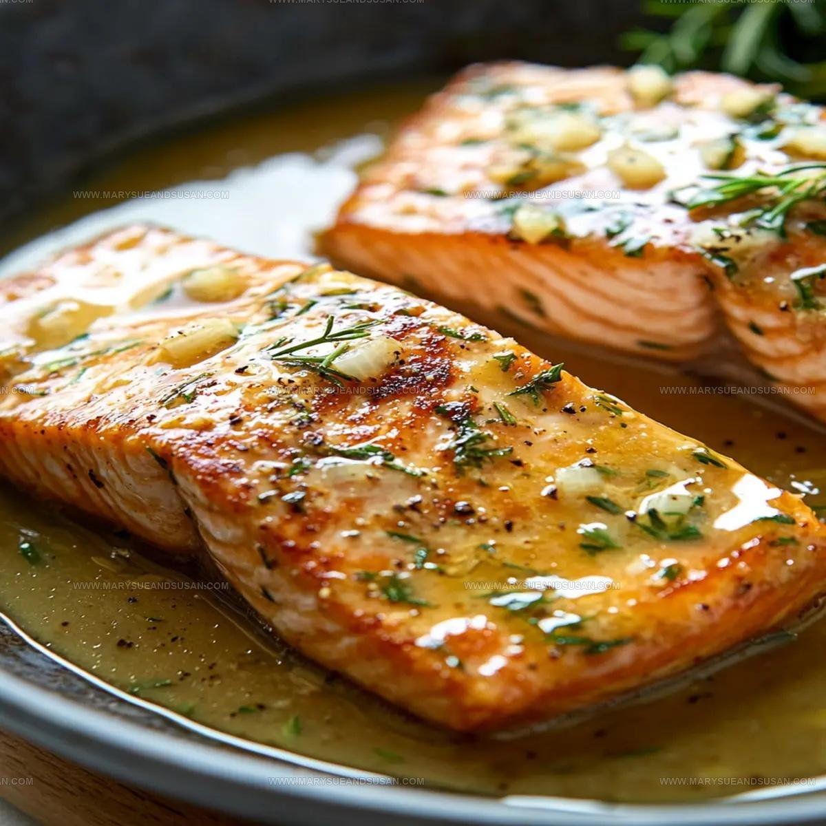 Skillet Garlic Butter Salmon Recipe