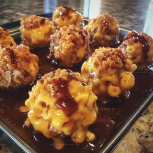 Smoky Maple Bourbon BBQ Pulled Pork Mac Cheese Bombs Recipe