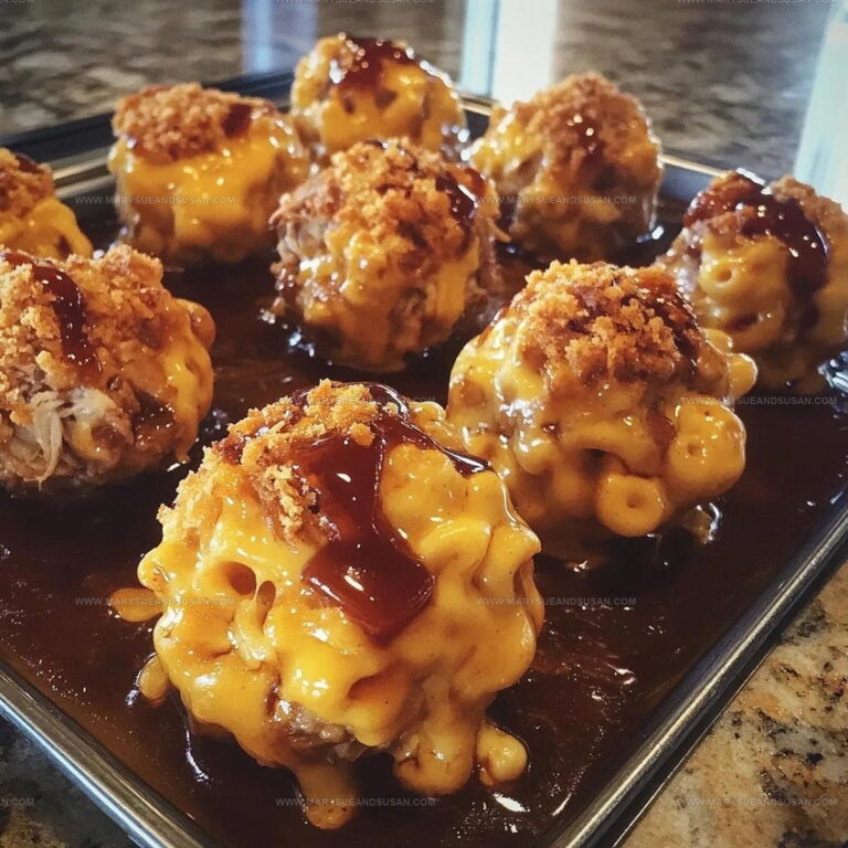 Smoky Maple Bourbon BBQ Pulled Pork Mac Cheese Bombs Recipe
