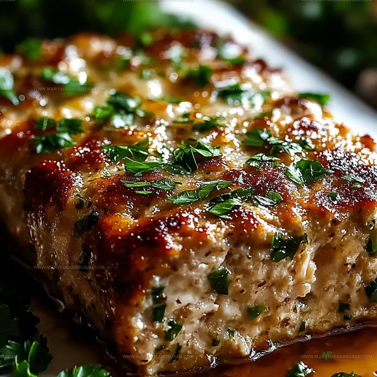 Family-Style Garlic Parmesan Chicken Meatloaf Recipe