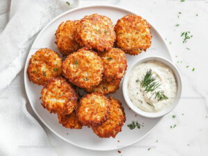 Skillet-Golden Chicken Fritters Recipe