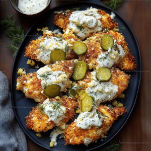 Pickle-Brined Dill Pickle Parmesan Chicken Recipe