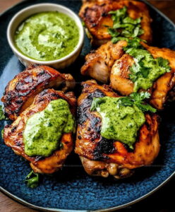 Peruvian Chicken with Green Sauce Recipe