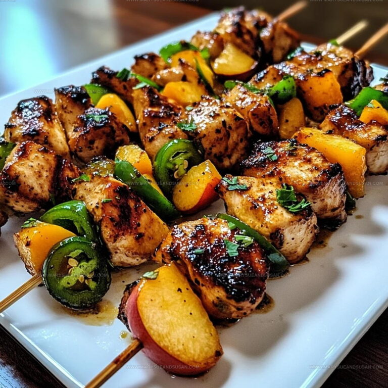 Jalapeno Peach Chicken Skewers Recipe