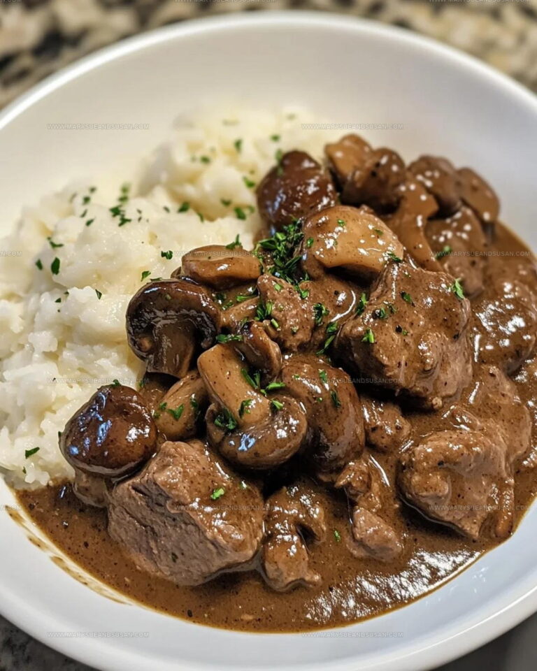 Creamy Beef Tips and Mushrooms Recipe