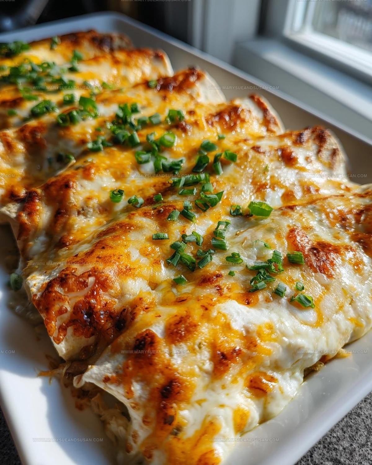 Family Style White Chicken Enchiladas Recipe