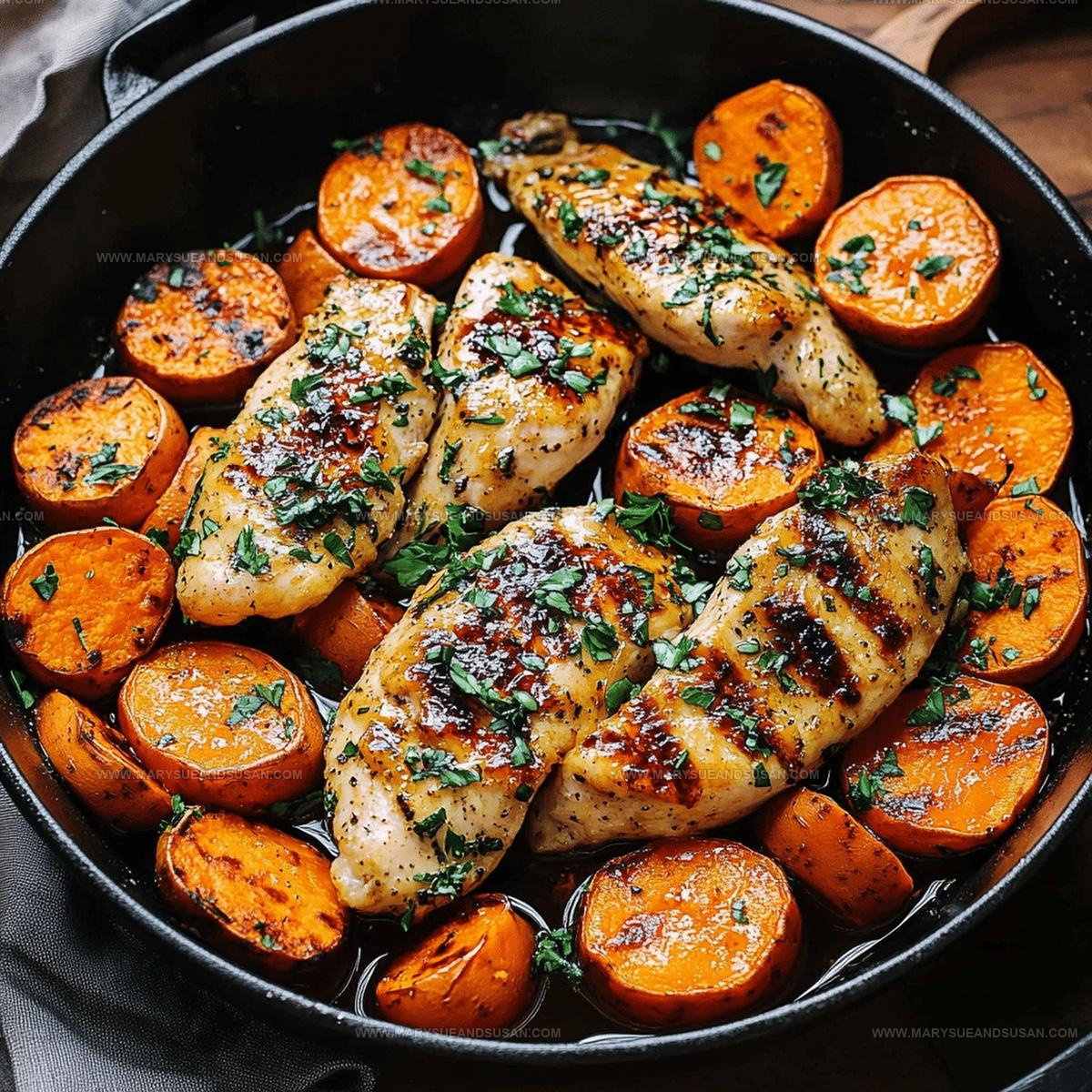 Sheet-Pan Maple Glazed Chicken Sweet Potatoes Recipe