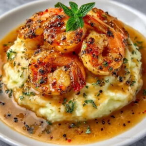 Creamy Garlic Shrimp Mashed Potatoes Recipe