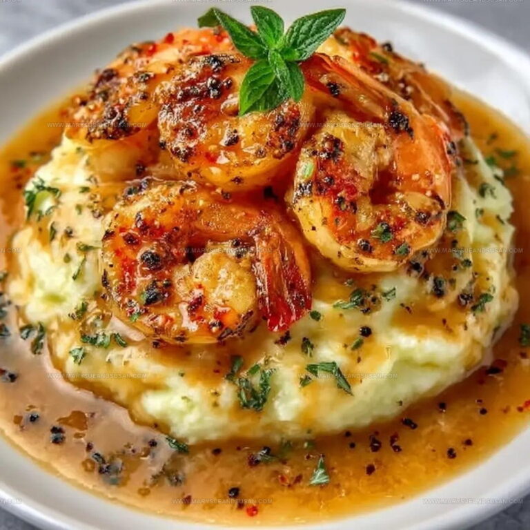 Creamy Garlic Shrimp Mashed Potatoes Recipe