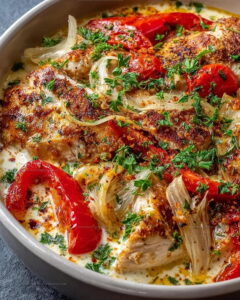Turkish Chicken with Creamy White Sauce Recipe