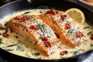 Creamy Marry Me Salmon Recipe