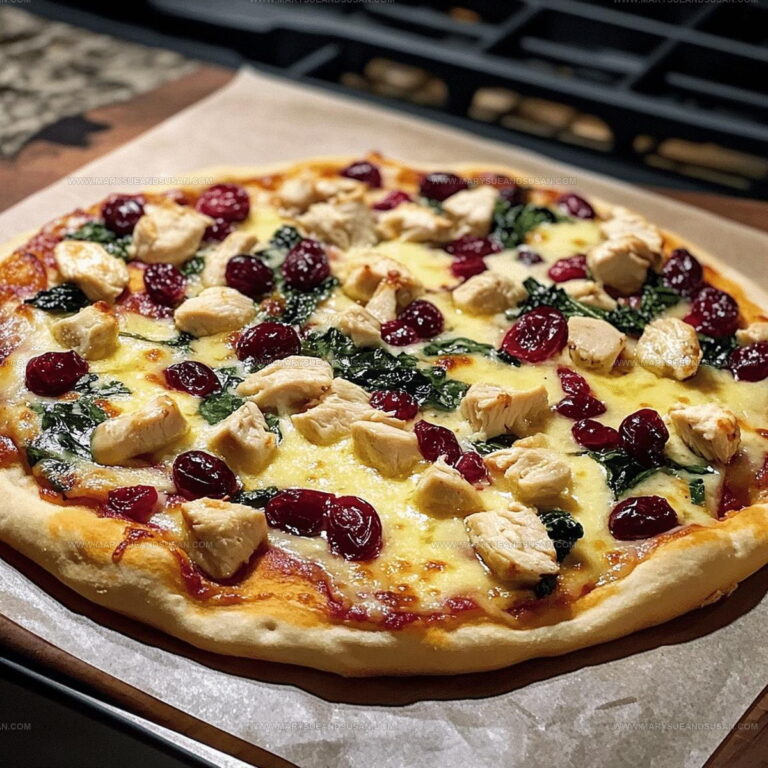 Brie Cranberry Chicken Pizza Recipe