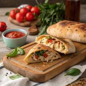Spinach-Filled Chicken Calzone Recipe